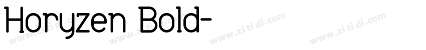 Horyzen Bold字体转换
